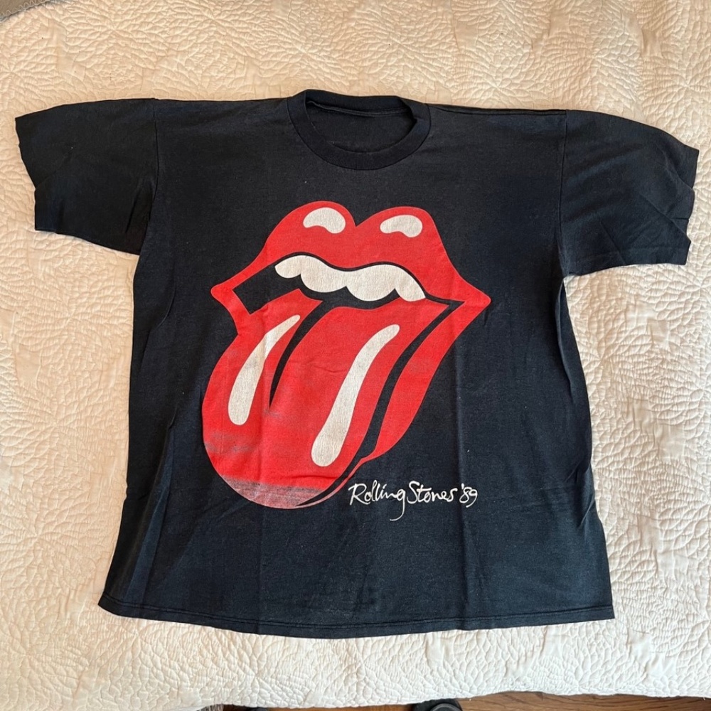 The Rolling Stones 1989 Steel Wheels Tour original concert T-shirt Men's XL